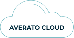 icon of a cloud with text inside Averato Cloud